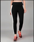 High-Waisted Contrast Side Stripe Performance Leggings